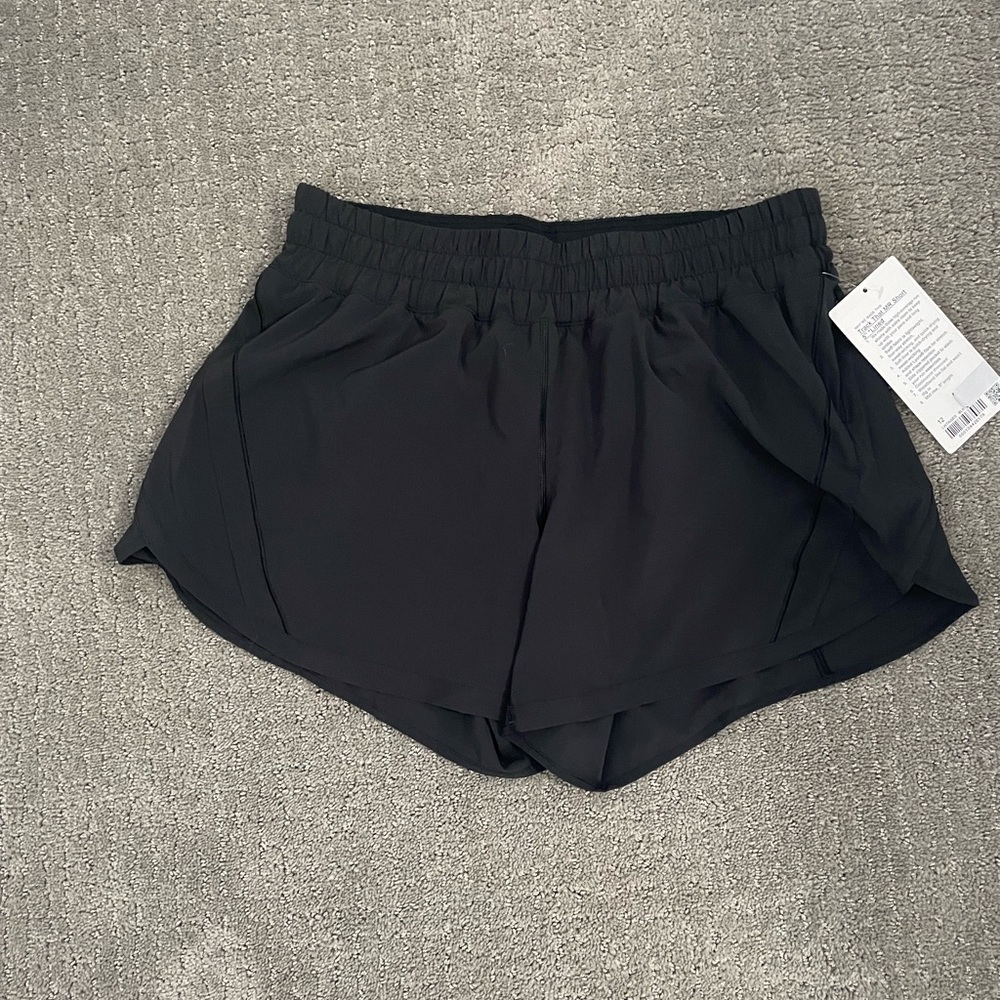BRAND NEW  Black 5” track shorts